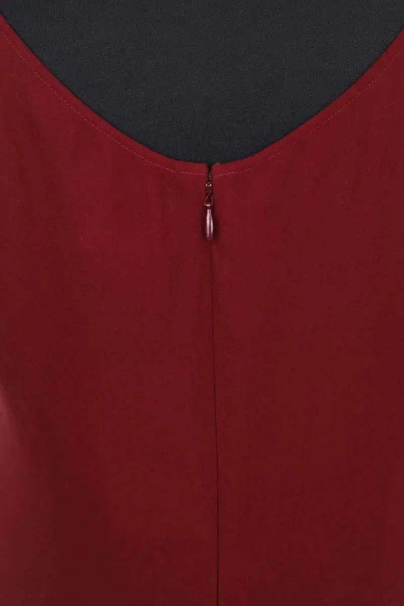 Robe Valentino Bordeaux en Synthétique