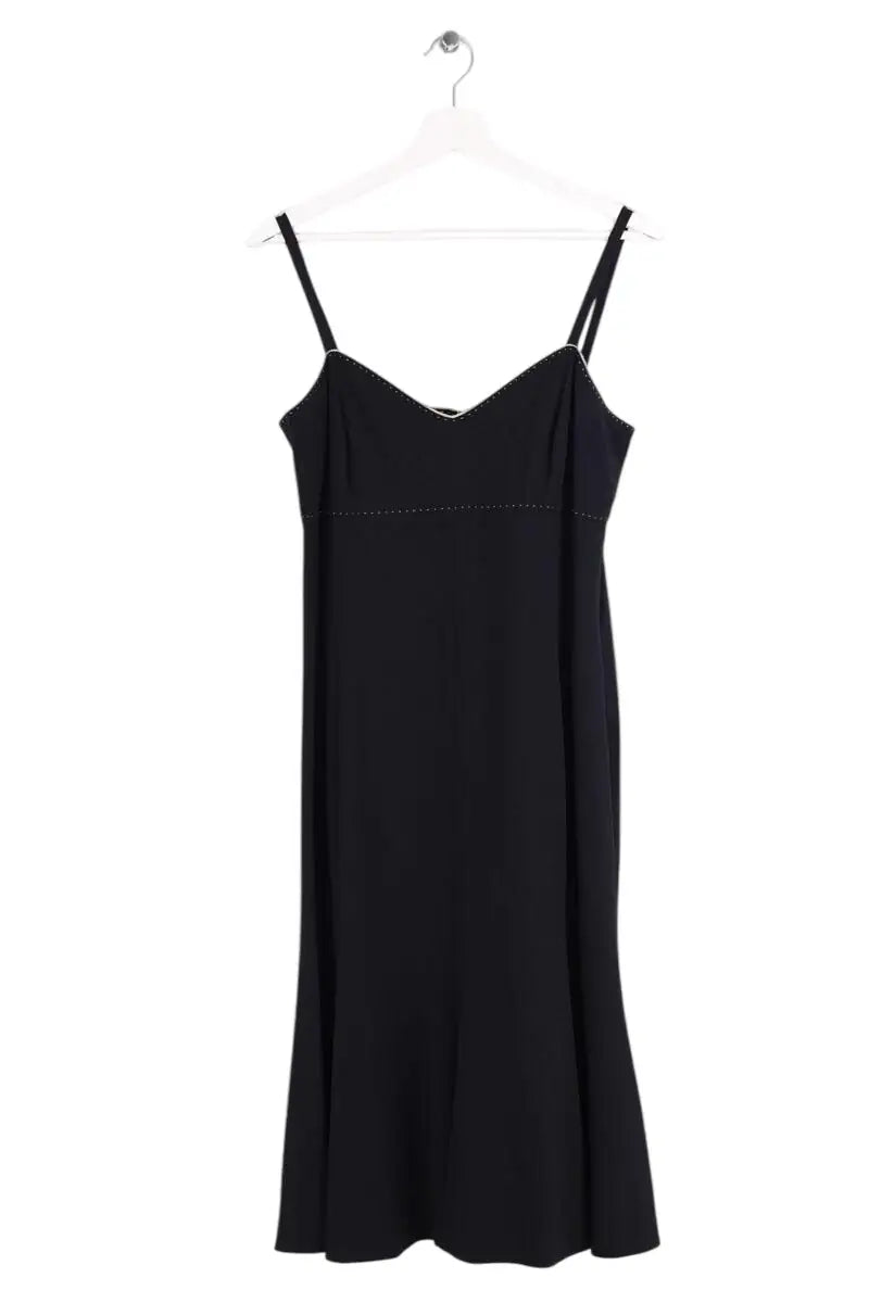 Robe Max Mara Marine en Synthétique, taille L - Seconde Main