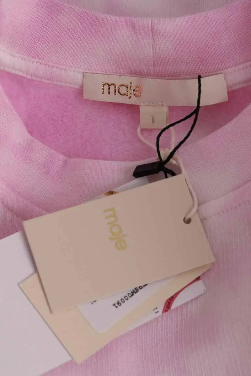 Sweatshirt Maje Rose en Coton