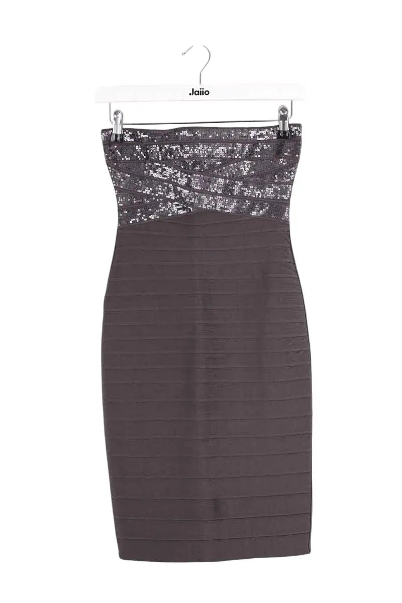 Robe Herve Leger Anthracite en Viscose, taille S - Seconde Main