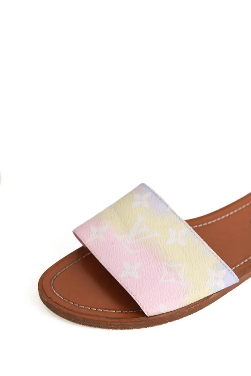 Sandales Louis Vuitton Marron en Cuir