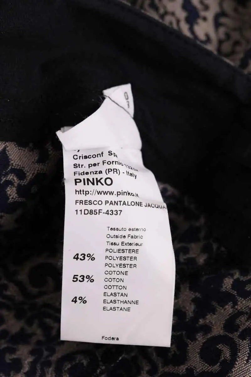 Pantalon slim Pinko Bleu en Synthétique