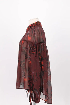 Blouse Sandro Bordeaux en Synthétique