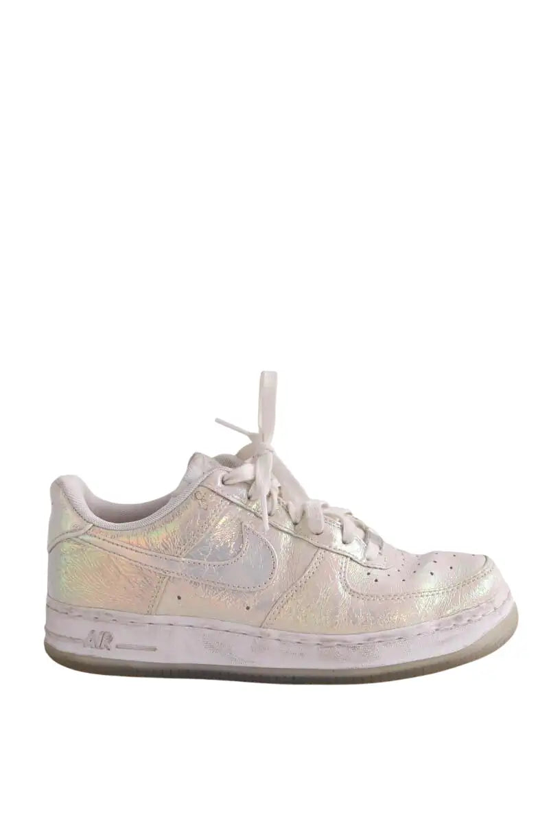 Baskets Nike Argent en Cuir, taille 38 - Seconde Main