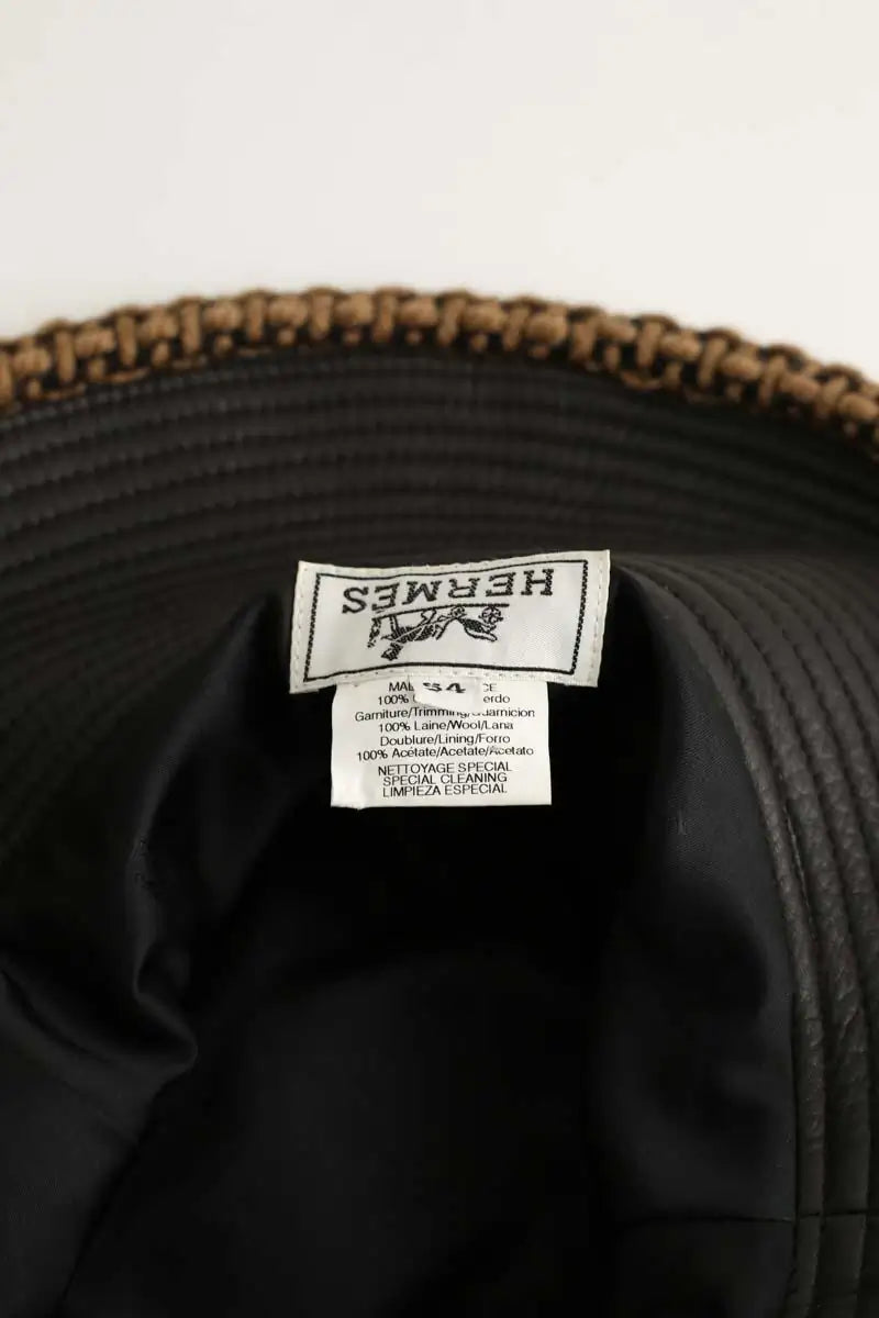 Panama Hermès Marron en Cuir