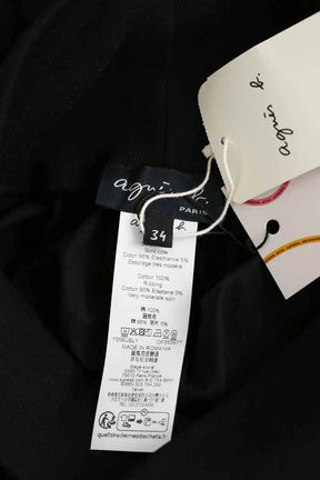 Pantalon Agnès B. Noir en Coton