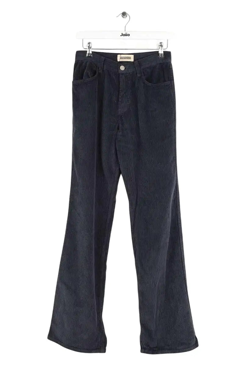 Pantalon Alexandra Golovanoff Gris en Coton, taille XS - Seconde Main