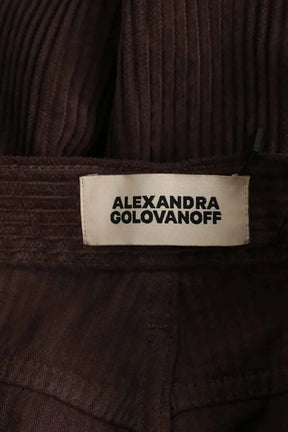 Pantalon Alexandra Golovanoff Marron en Coton