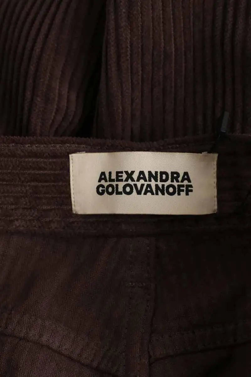 Pantalon Alexandra Golovanoff Marron en Coton