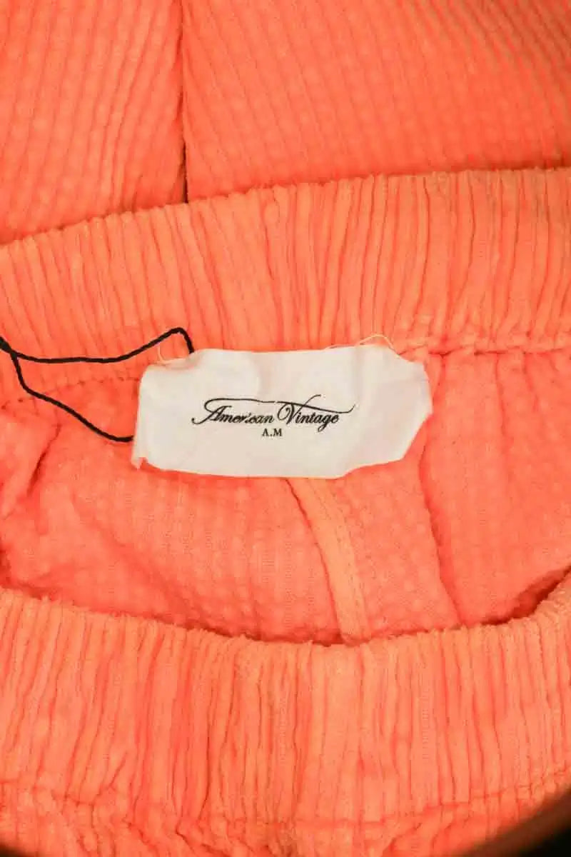 Pantalon American Vintage Orange en Coton