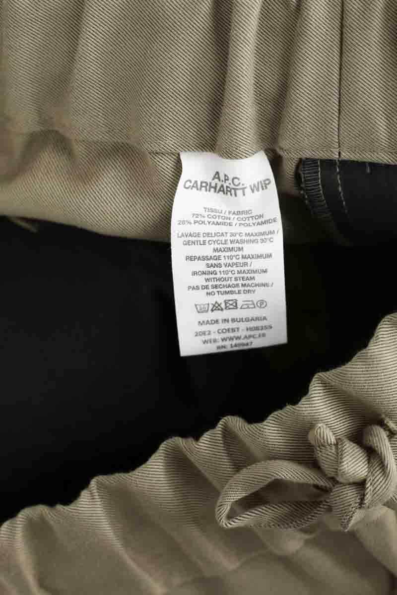Pantalon APC Kaki en Coton