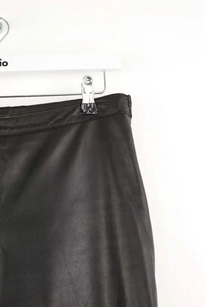 Pantalon Apostrophe Noir en Cuir