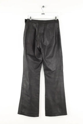 Pantalon Apostrophe Noir en Cuir