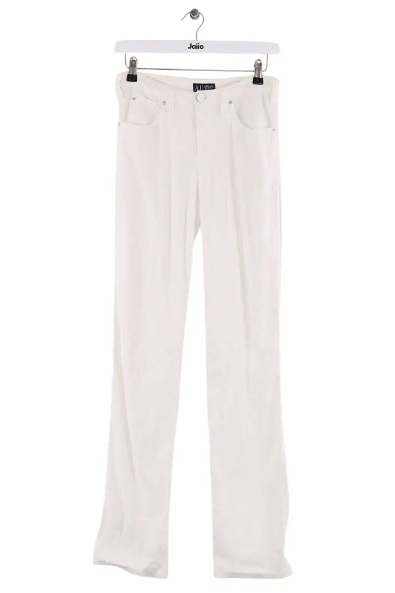 Pantalon Armani Jeans Blanc en Lin - Seconde Main