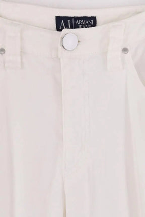 Pantalon Armani Jeans Blanc en Lin