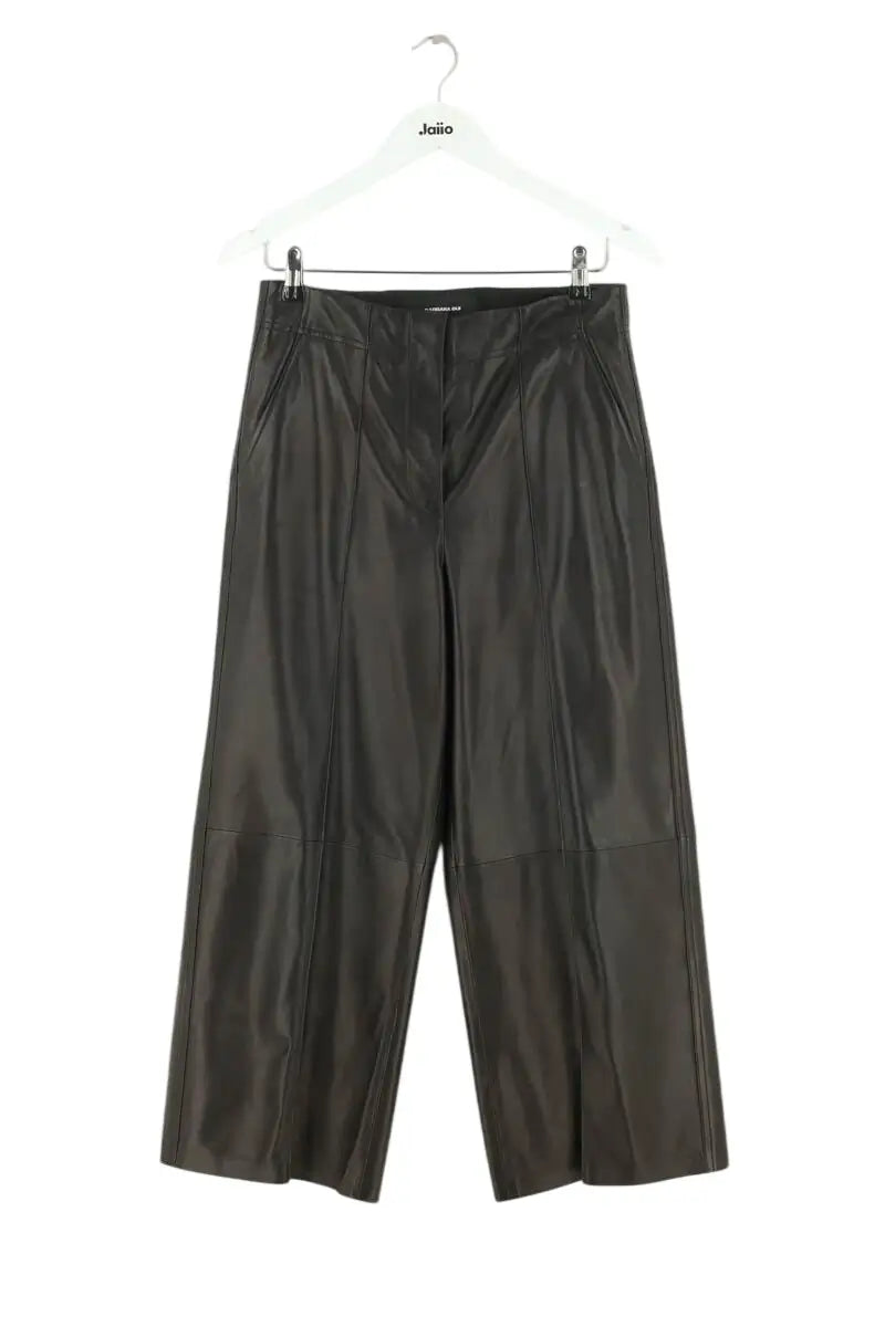 Pantalon Barbara Bui Marron en Cuir, taille M - Seconde Main
