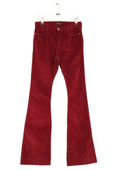 Pantalon bootcut Maje Bordeaux en Coton, taille S - Seconde Main