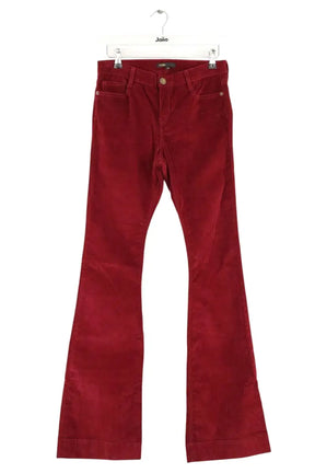 Pantalon bootcut Maje Bordeaux en Coton, taille S - Seconde Main