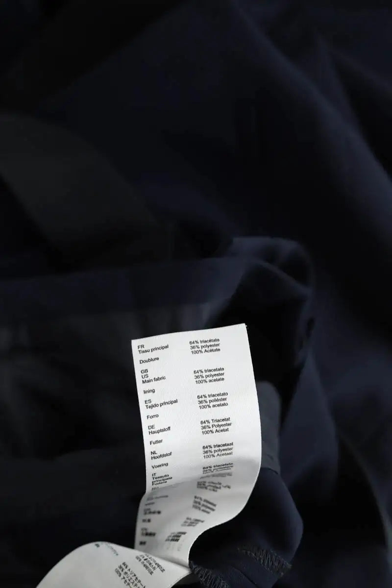 Pantalon Carot Claudie Pierlot Marine en Synthétique