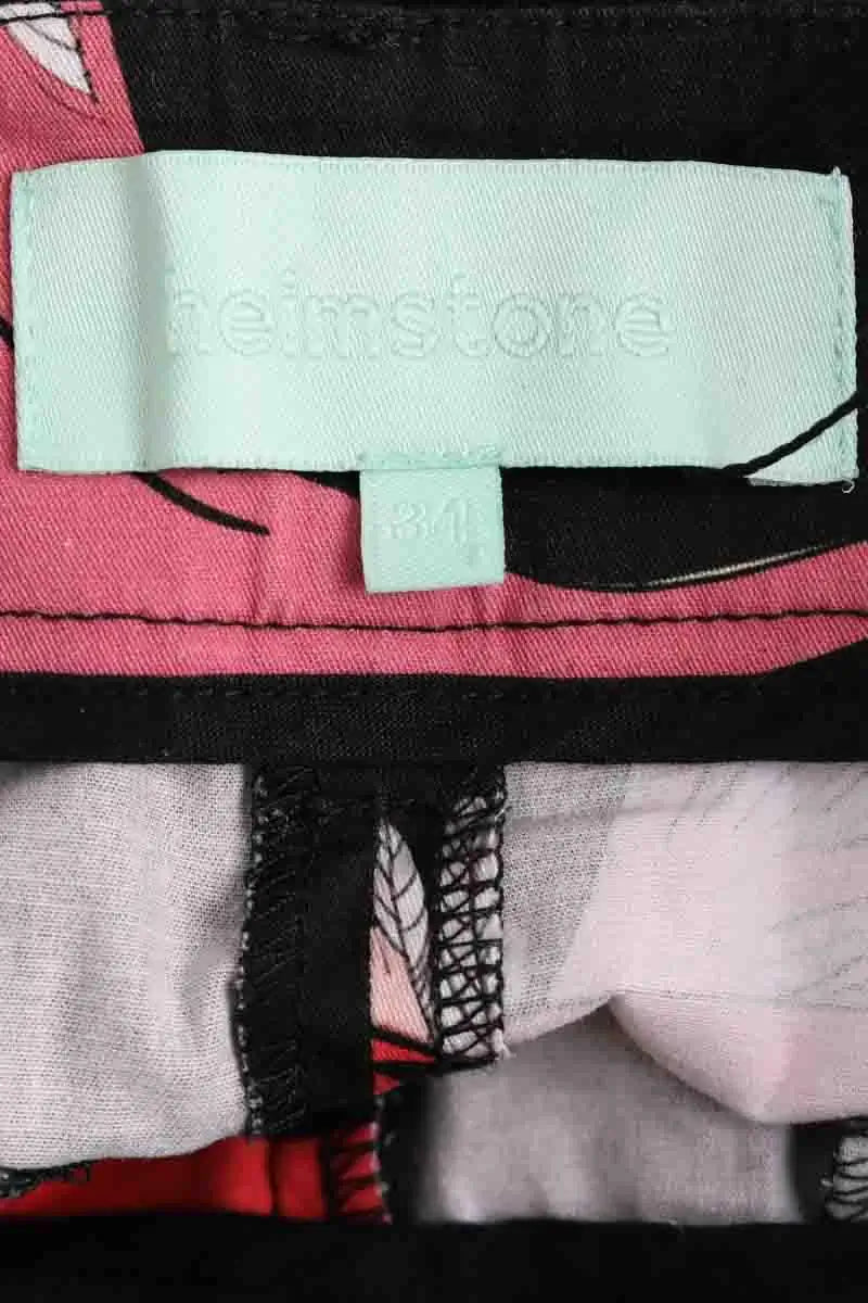 Pantalon Carot Heimstone Noir en Coton