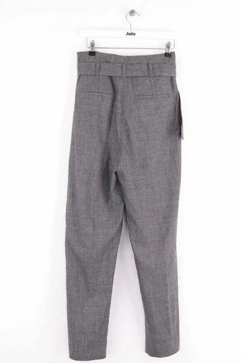 Pantalon Carot Iro Gris en Laine