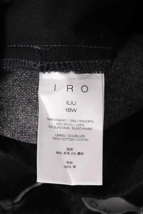 Pantalon Carot Iro Gris en Laine