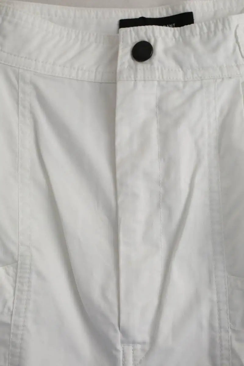 Pantalon Carot Isabel Marant Blanc en Coton