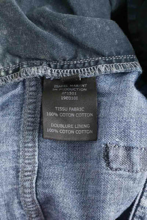 Pantalon Carot Isabel Marant Bleu en Coton