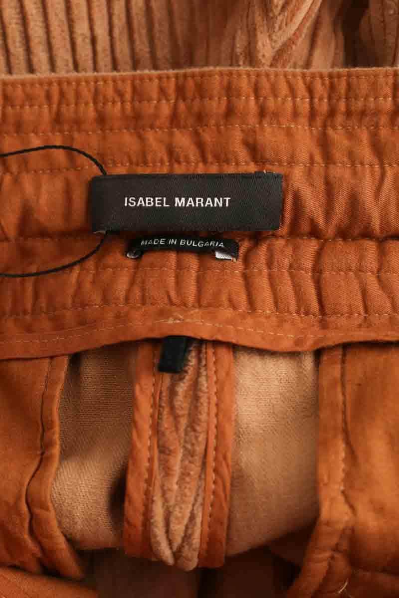 Pantalon Carot Isabel Marant Camel en Coton