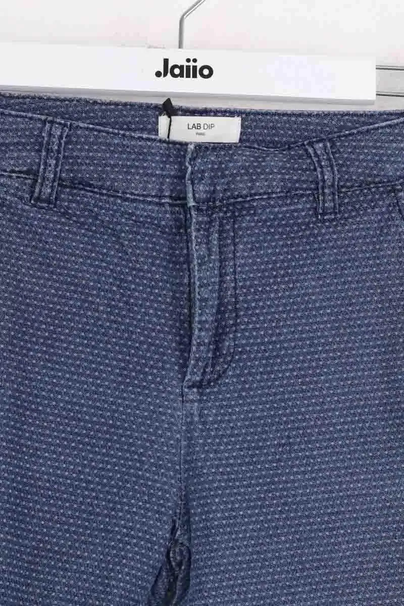 Pantalon Carot Labdip Bleu en Coton