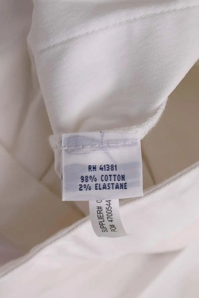 Pantalon Carot Ralph Lauren Blanc en Coton