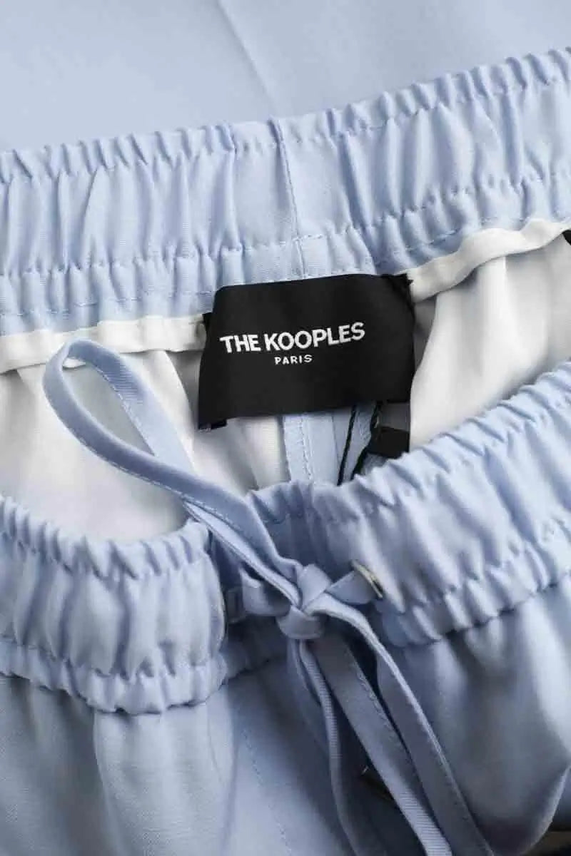 Pantalon Carot The Kooples Bleu en Synthétique