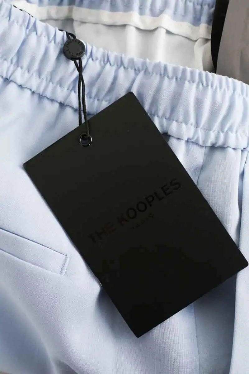 Pantalon Carot The Kooples Bleu en Synthétique