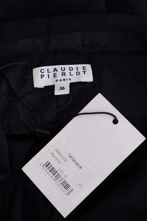 Pantalon Claudie Pierlot Marine en Synthétique