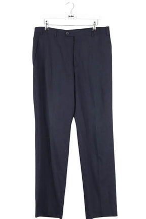 Pantalon de costume Emporio Armani Marine en Laine, taille L - Seconde Main