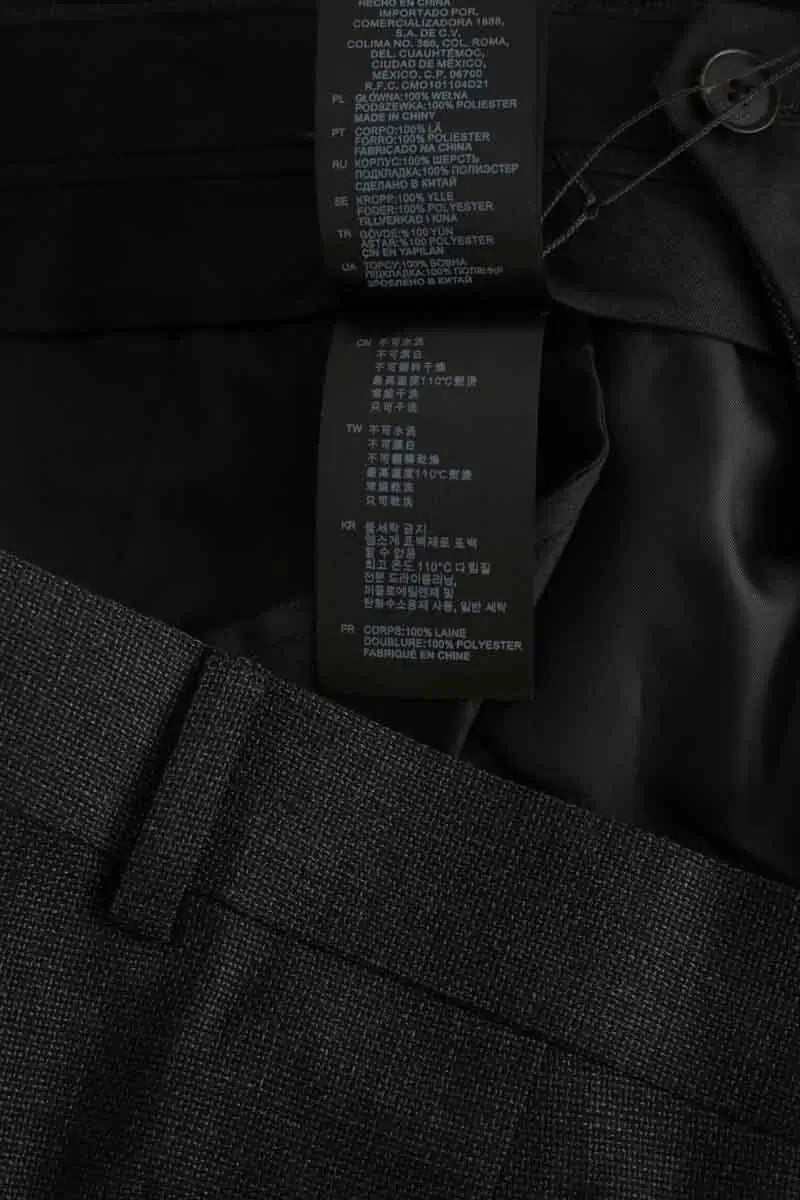 Pantalon de costume Sandro Anthracite en Laine