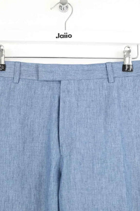 Pantalon de costume Sandro Bleu en Lin