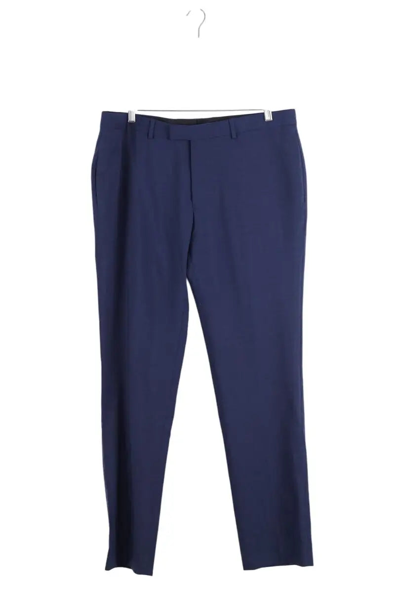 Pantalon de costume Sandro Marine en Laine, taille L - Seconde Main