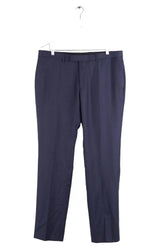 Pantalon de costume Sandro Marine en Laine, taille L - Seconde Main