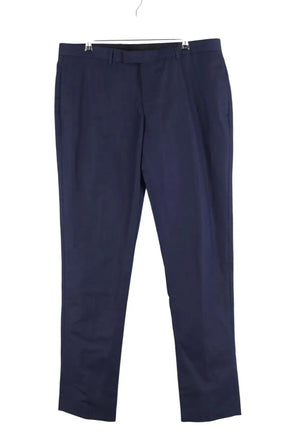 Pantalon de costume Sandro Marine en Lin, taille L - Seconde Main