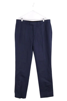 Pantalon de costume Sandro Marine en Lin, taille L - Seconde Main
