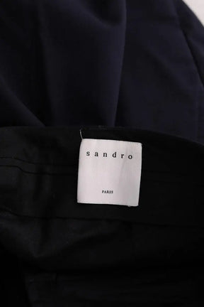 Pantalon de costume Sandro Marine en Synthétique
