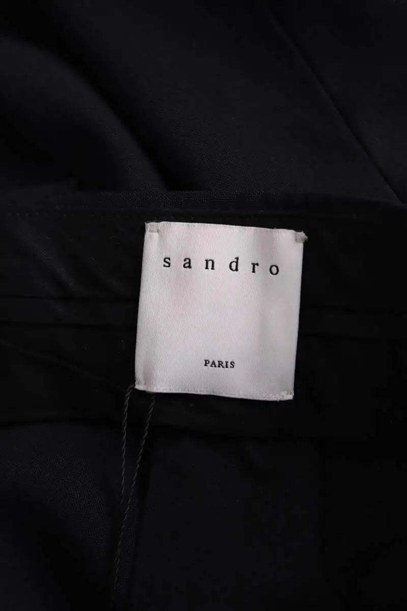 Pantalon de costume Sandro Noir en Synthétique