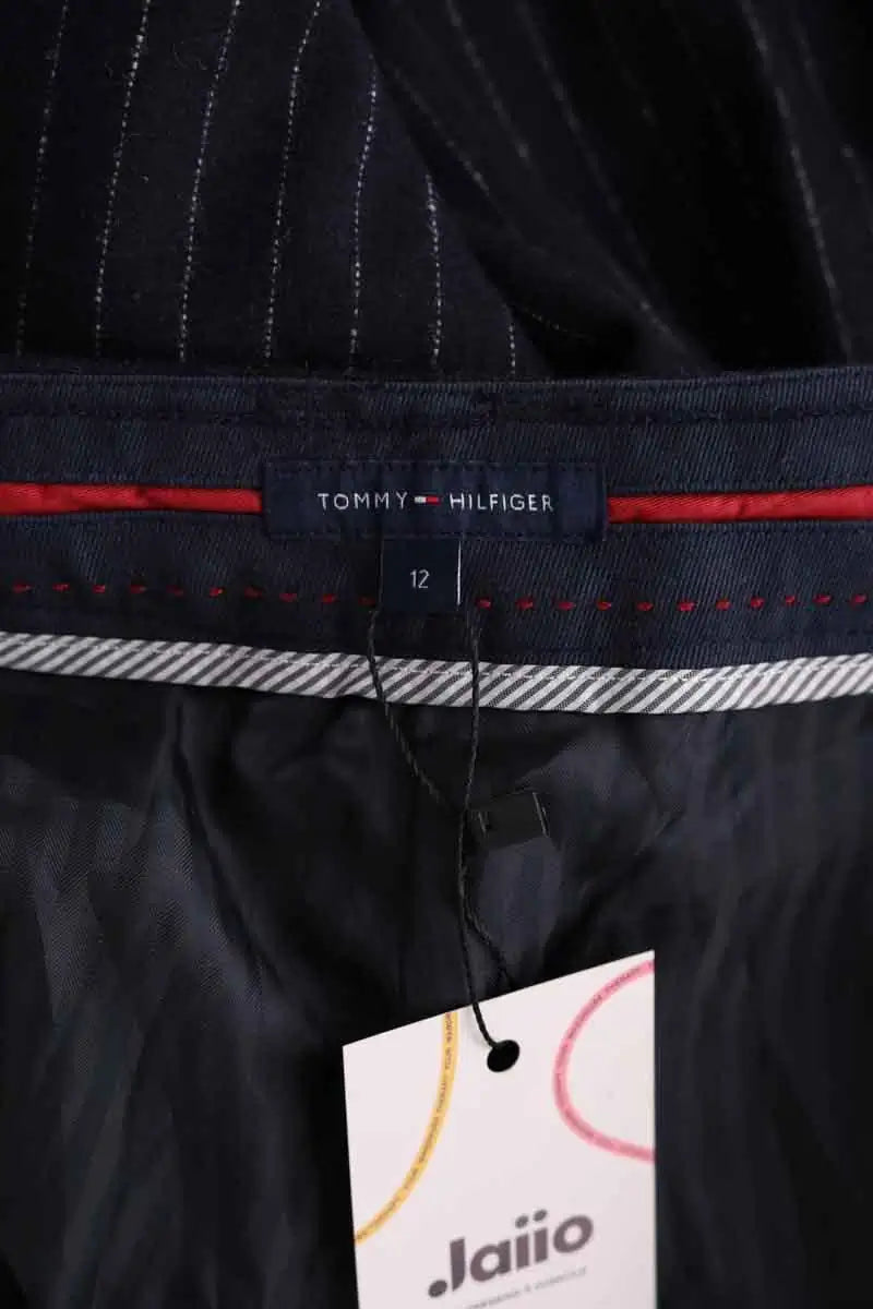 Pantalon de costume Tommy Hilfiger Marine en Laine