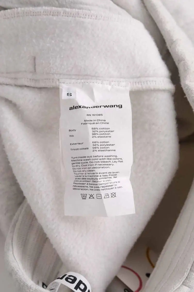 Pantalon de sport Alexander Wang Gris en Coton