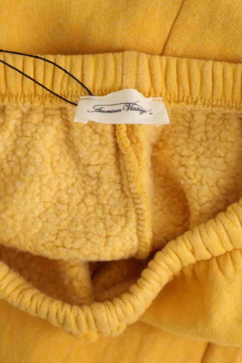 Pantalon de sport American Vintage Jaune en Coton