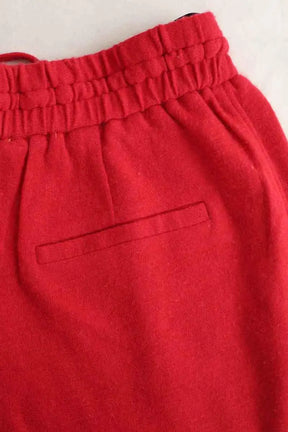 Pantalon de sport Forte_Forte Rouge en Laine