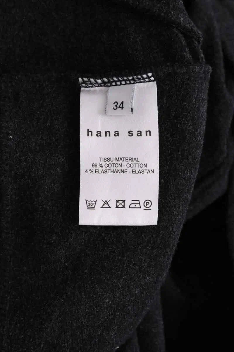 Pantalon de sport Hana San Anthracite en Coton