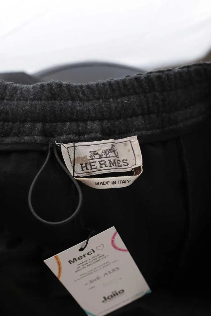 Pantalon de sport Hermès Gris en Laine