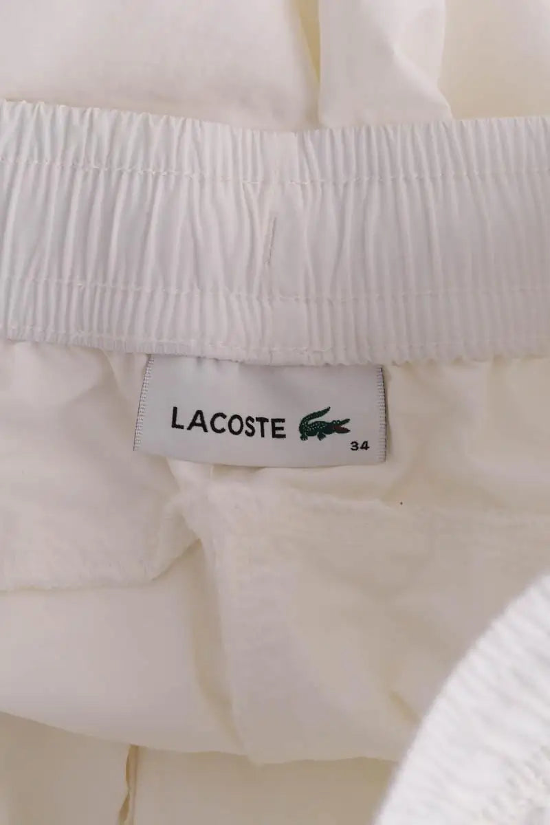 Pantalon de sport Lacoste Blanc en Synthétique